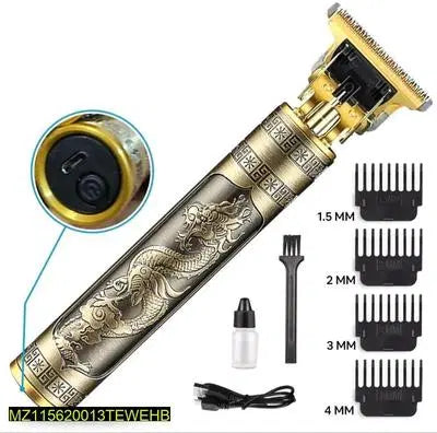 Professional Rechargeable Vintage T9 Metal Hair Trimmer | 1 Pcs