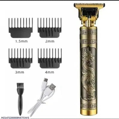 Professional Rechargeable Vintage T9 Metal Hair Trimmer | 1 Pcs